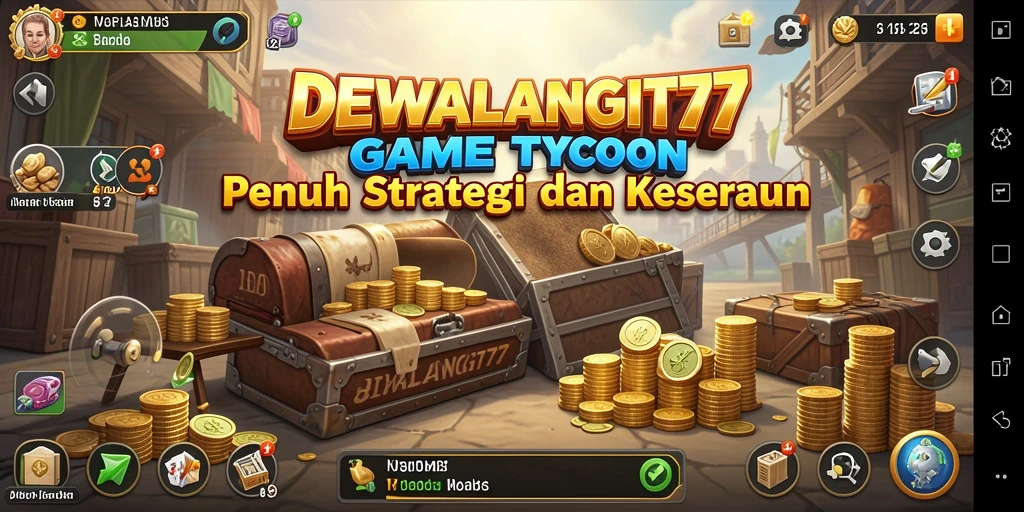 Screenshot utama DEWALANGIT77 menampilkan gameplay Tycoon yang seru.