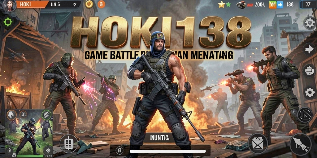 Tampilan menarik gameplay HOKI138, penuh aksi Battle Royale.