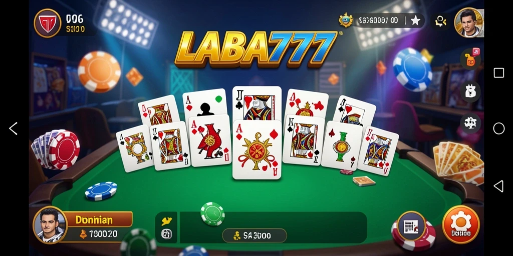 Tampilan seru dari gameplay Domino di LABA777.