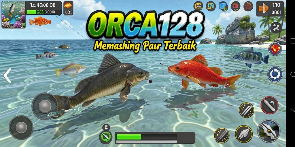 Gameplay seru menangkap ikan besar di ORCA128.