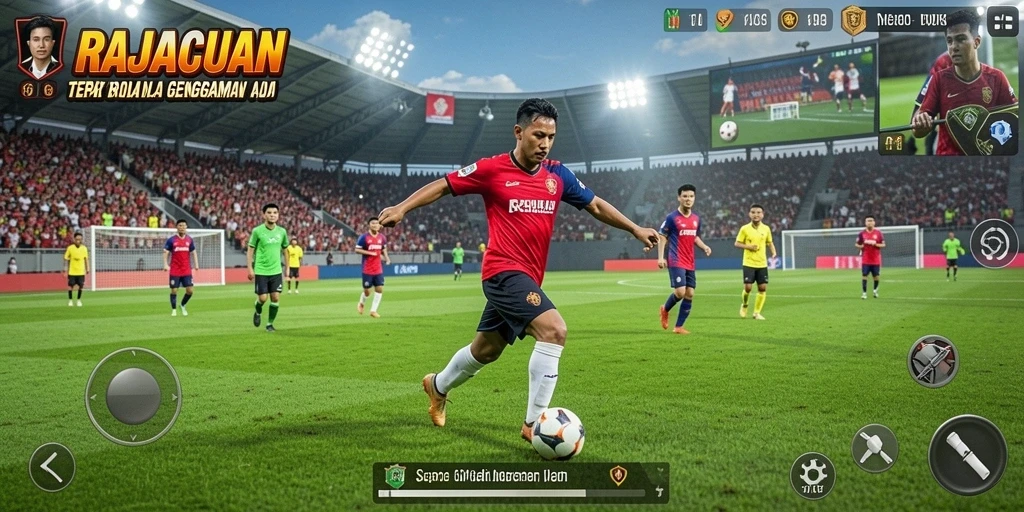Tampilan utama gameplay RAJACUAN yang memukau dan realistis.