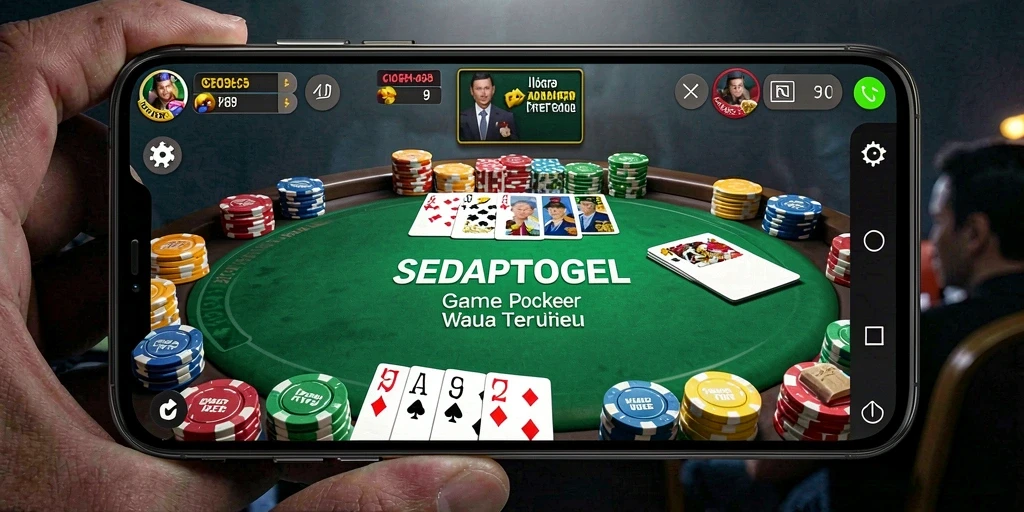 Tampilan gameplay Poker yang seru di SEDAPTOGEL.