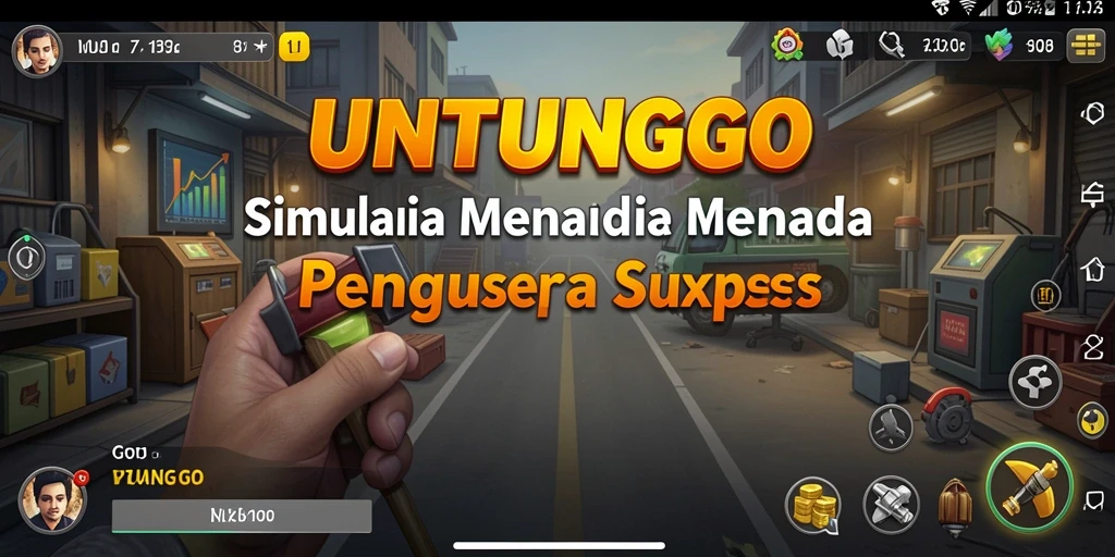 Tampilan gameplay UNTUNGGO yang menarik dan interaktif.