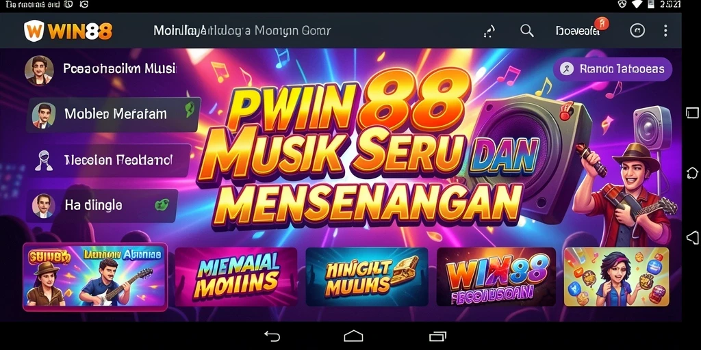 Tampilan gameplay <strong>WIN88</strong> dengan fitur menarik yang penuh warna.